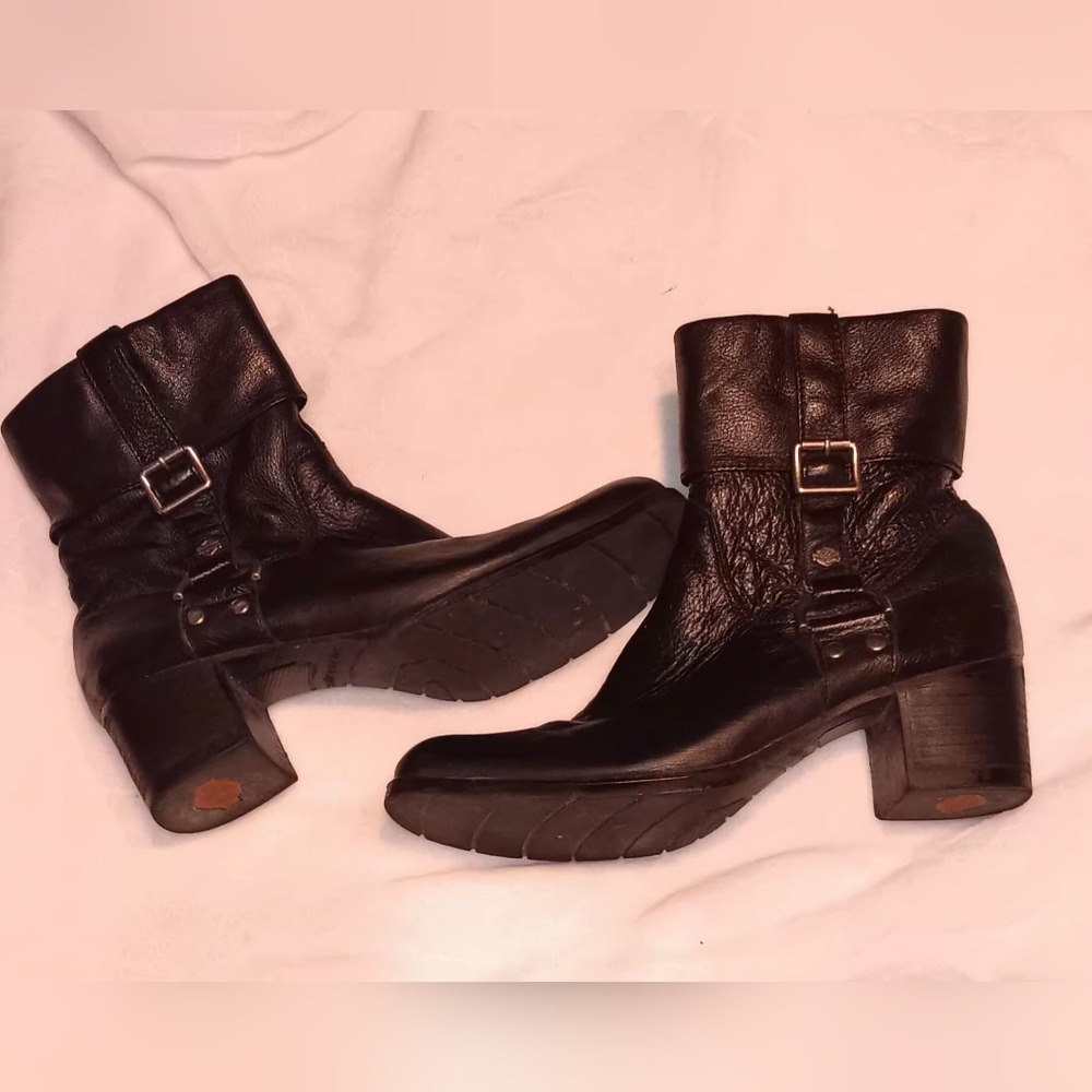 Harley-Davidson Black Leather  Boots